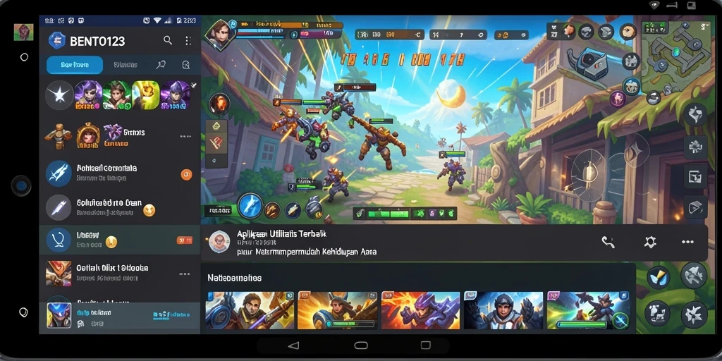 Screenshot BENTO123 menampilkan antarmuka intuitif aplikasi utility.