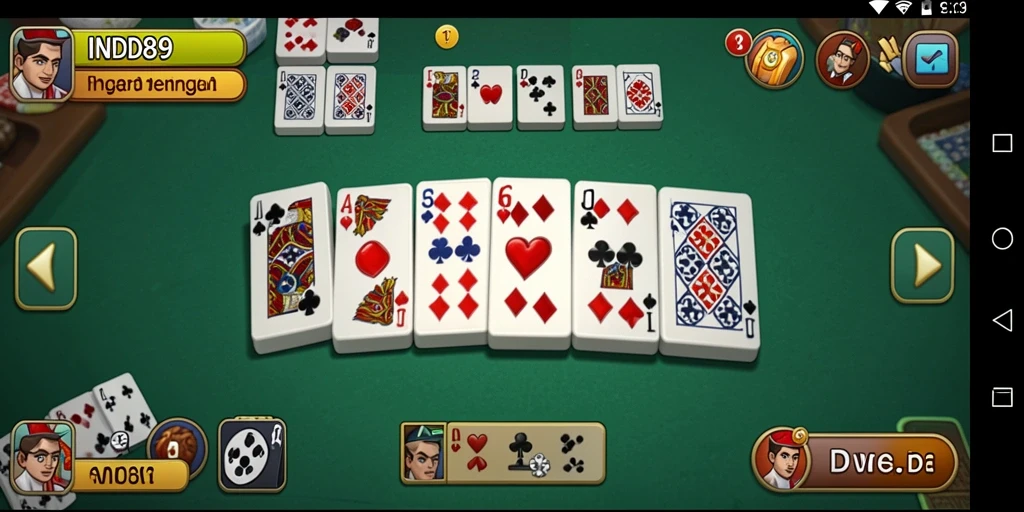 Gameplay seru IND89 dengan teman-teman dalam permainan domino.