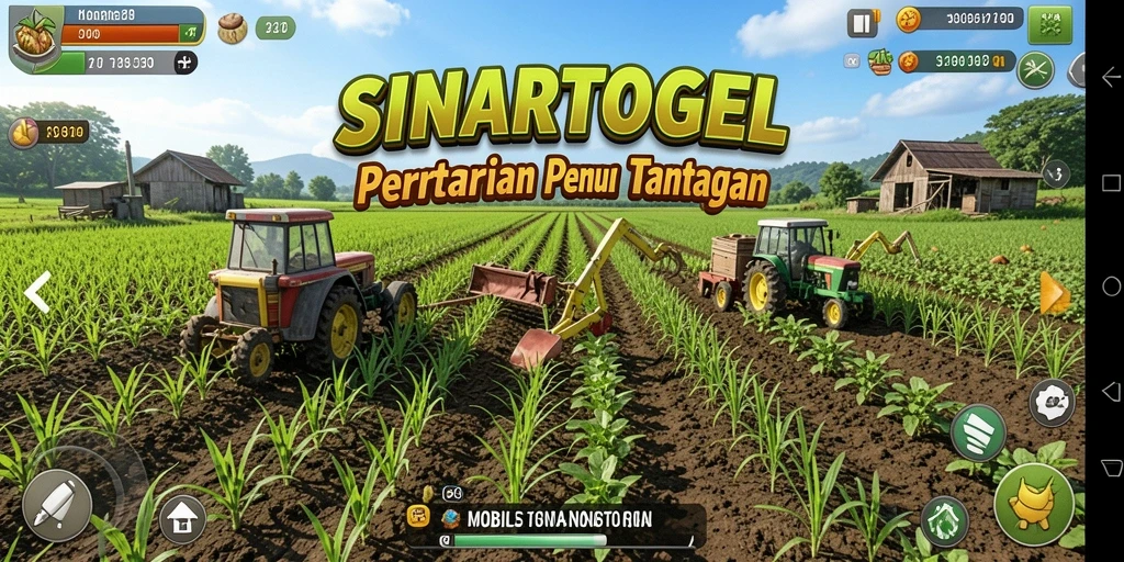 Tampilan gameplay <strong>SINARTOGEL</strong> yang menampilkan aktivitas bertani.