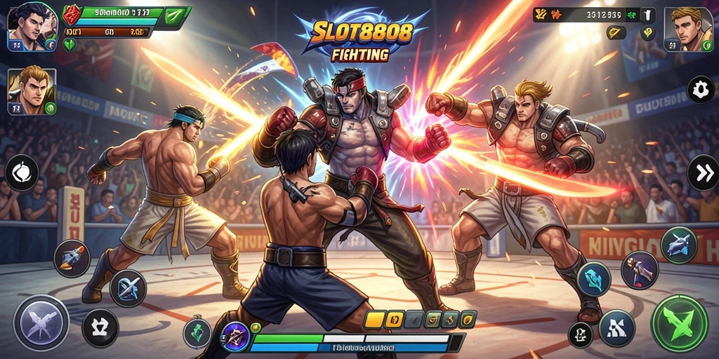 Tampilan gameplay SLOT8808 yang menegangkan dan penuh aksi.