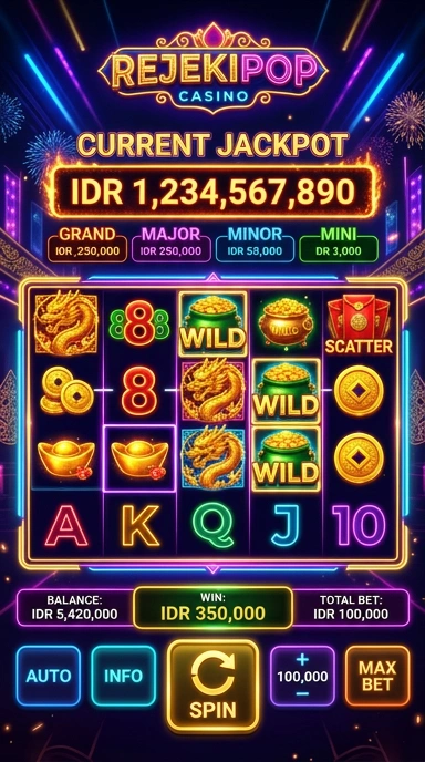Tampilan antarmuka aplikasi rejekipop yang menarik.